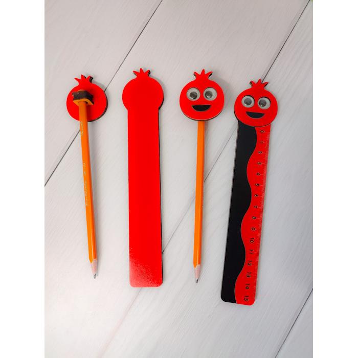 ست تحریریلدایی (مداد و خط کش)