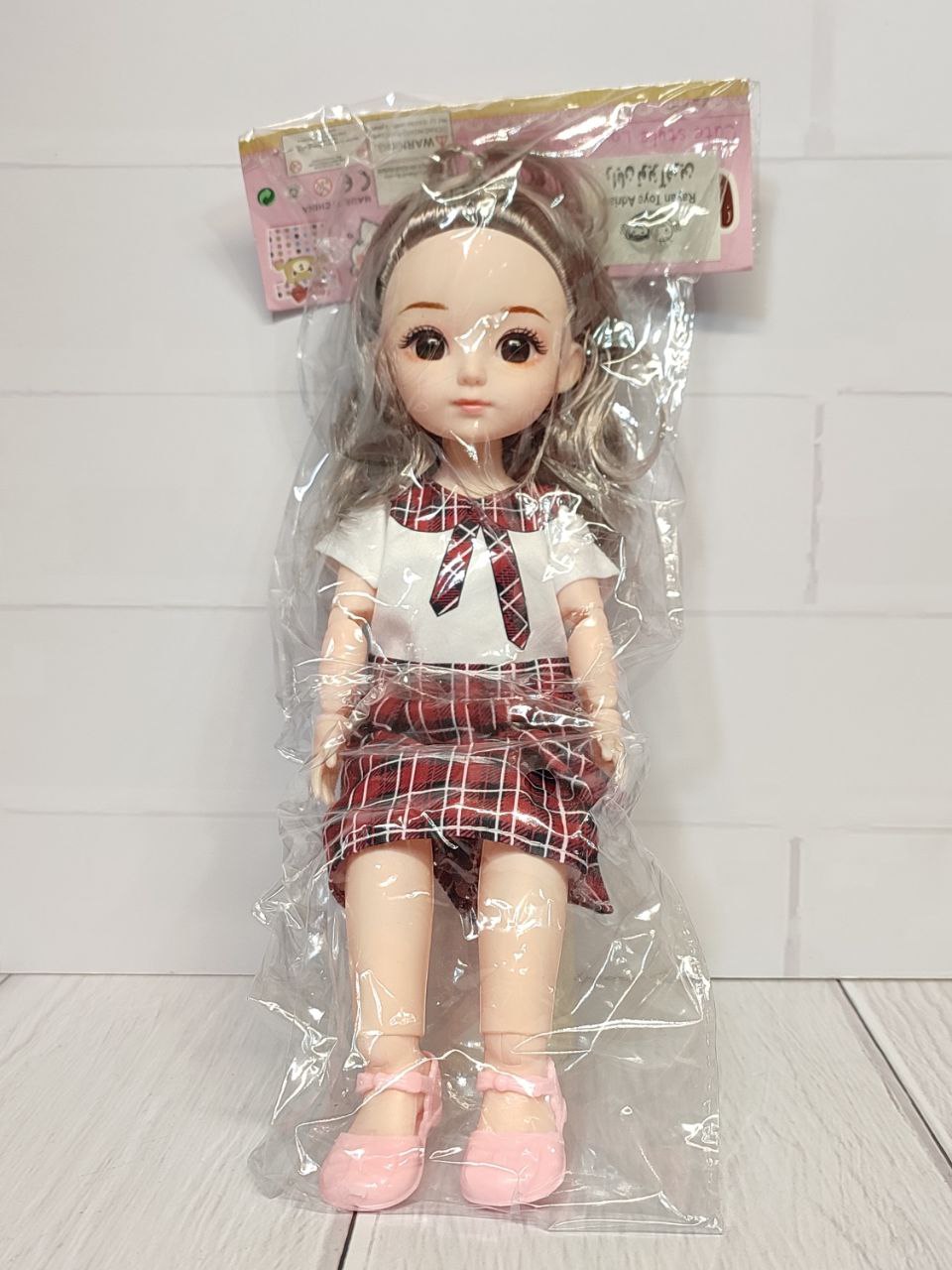 عروسک تمام مفصلی چشم تیله ای سایز 4