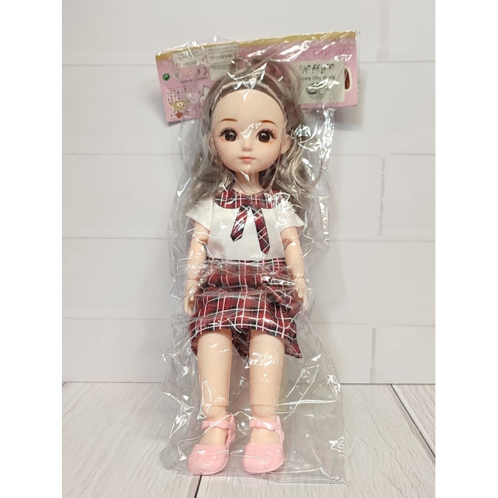 عروسک تمام مفصلی چشم تیله ای سایز 4