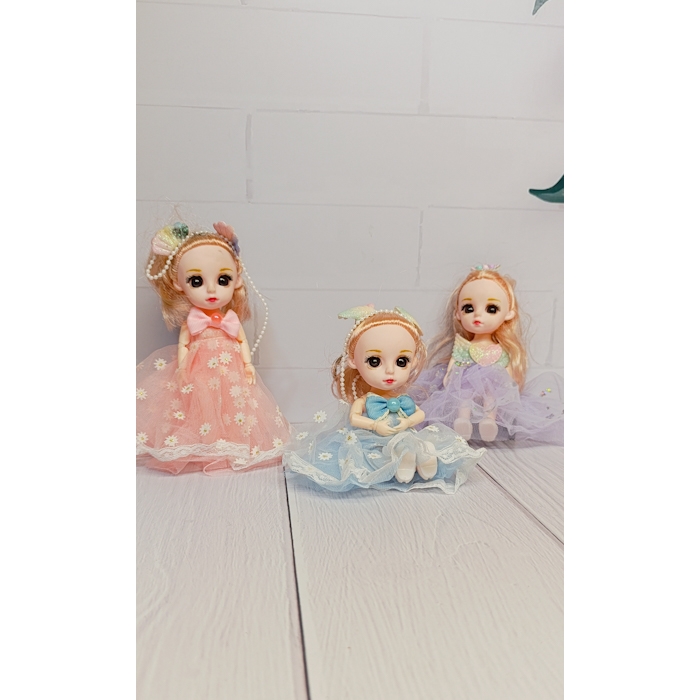 عروسک تمام مفصلی چشم تیله ای سایز1