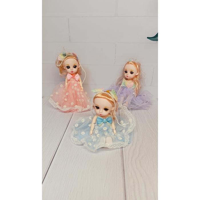 عروسک تمام مفصلی چشم تیله ای سایز1