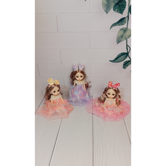 عروسک تمام مفصلی  چشم تیله ای سایز2