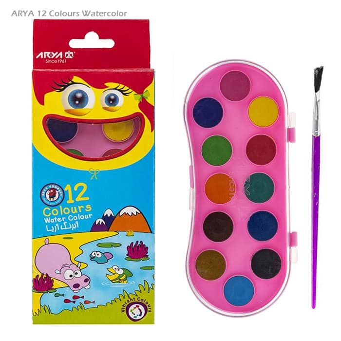 آبرنگ12رنگ آریا _ 5003