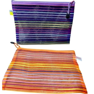 جامدادی توری رنگین کمان A4(کیسه ریاضی)