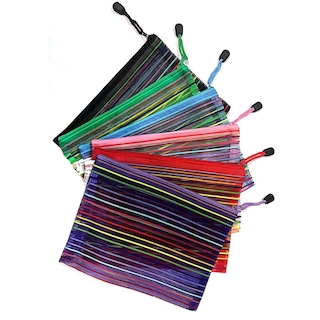 جامدادی توری رنگین کمان A5(کیسه ریاضی)