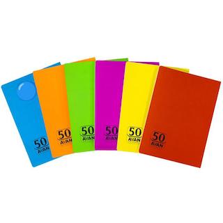 دفتر 50 خطی ته چسب  فانتزی آوان 50 عددی