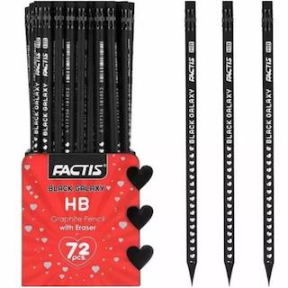 مداد  مشکی پاکن دار فکتیس گلکسی