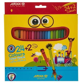 اریا-مداد رنگی 2+24 مقوایی-3017