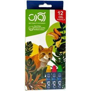 پاستل 12 رنگ مقوایی اوات