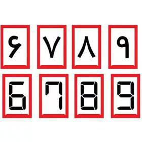 کارت اعداد فارسی انگلیسی