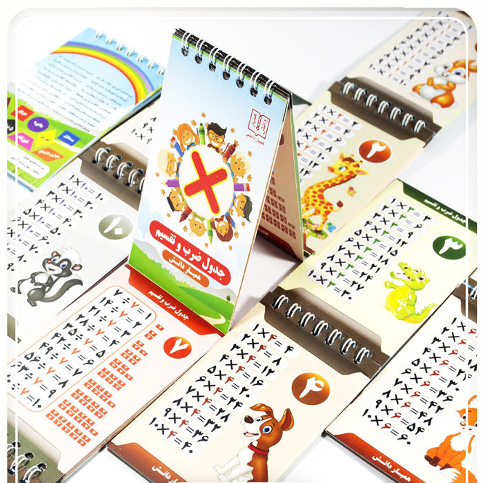 دفترچه جدول ضرب سیمی کوچک 